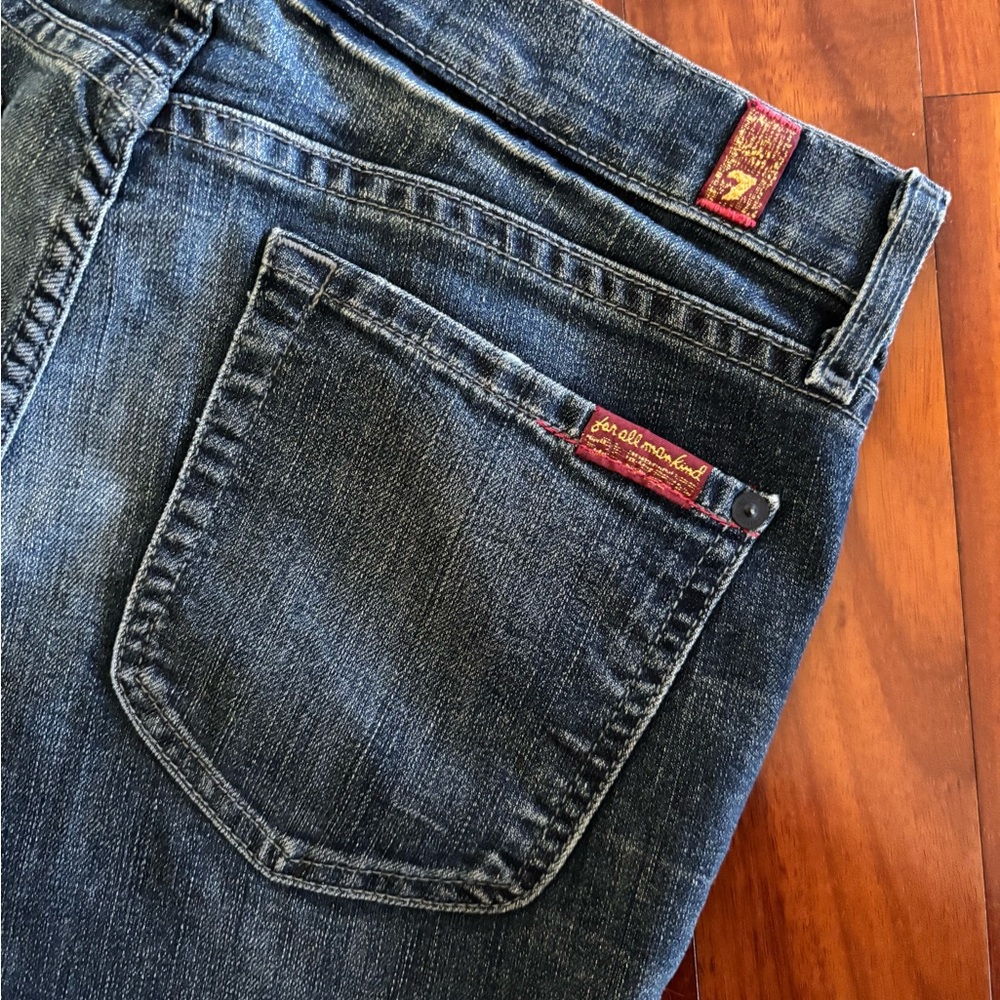 NWT! 7 For All Mankind • Gwenevere Denim Jeans • Super Skinny Zip Ankle • SZ 28